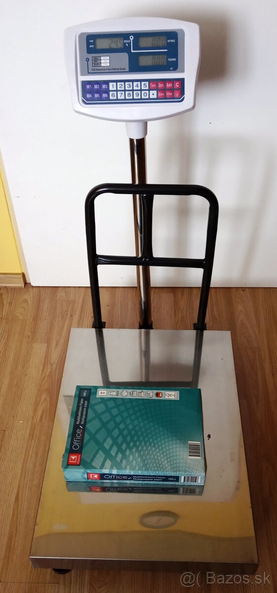 Digitálna mostíková váha TCS do 300kg 45 x 60 cm s opierkou