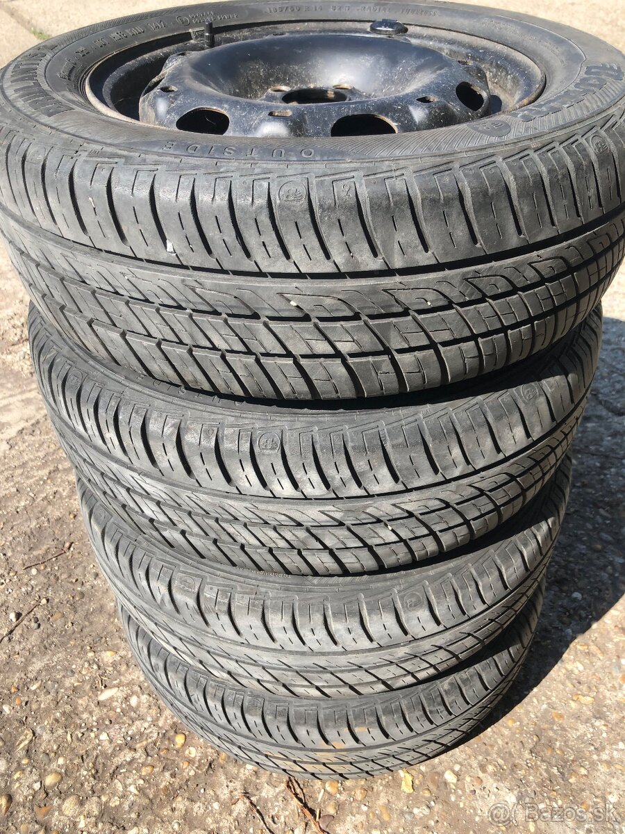 185/60 R14 letné fabia. Sada30€