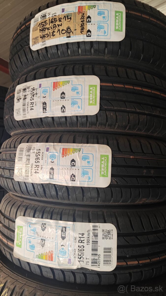155/65 R14 Nokian najazdené letné pneu (DO 0718)T