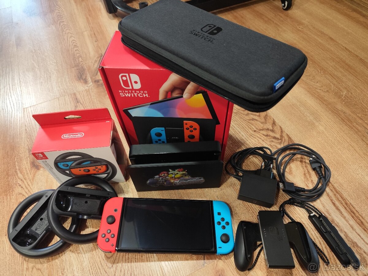 Nintendo switch OLED model neon