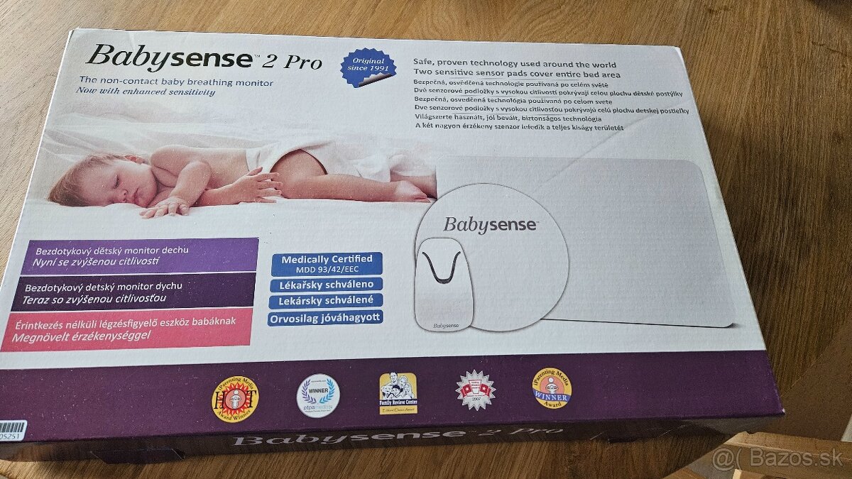 2 monitory dychu: Babysense 2 Pro a Jablotron