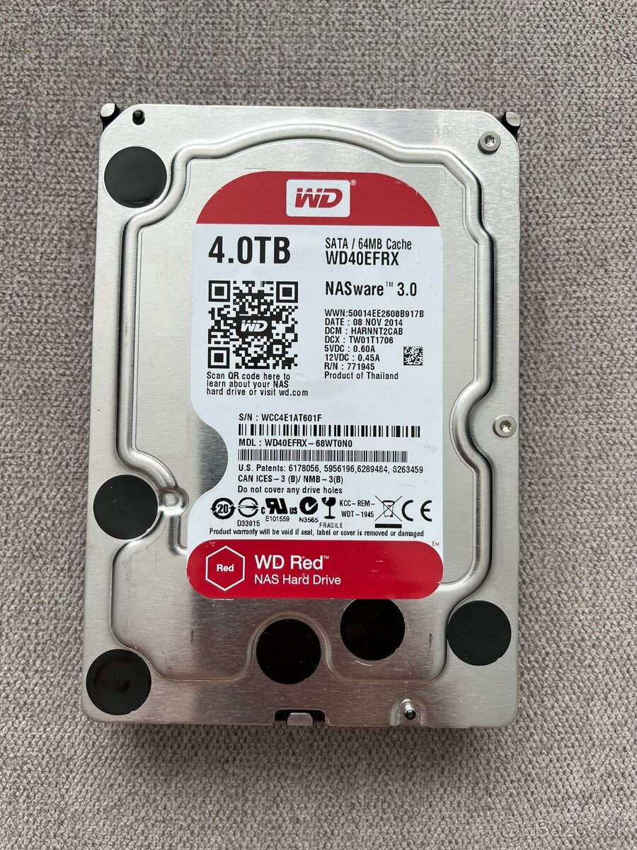 3,5" HDD WD Red 4TB