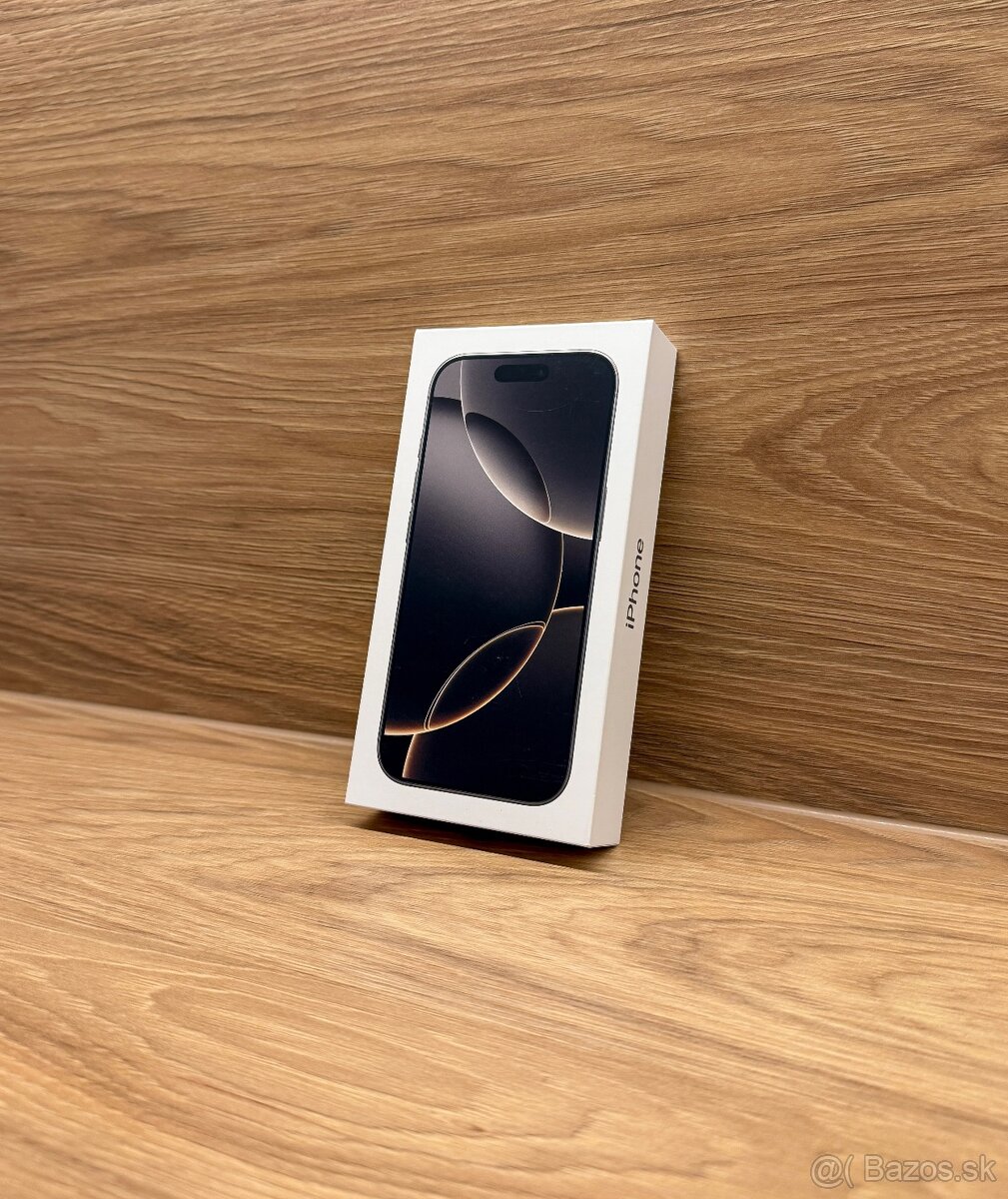 iPhone 16 Pro 256GB Natural Titanium - nerozbalený, nový