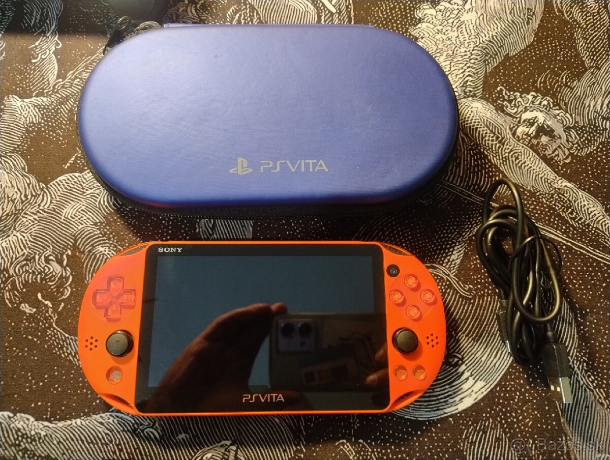 Predám PS vita 2000 Neon Orange + 125gb sd2vita