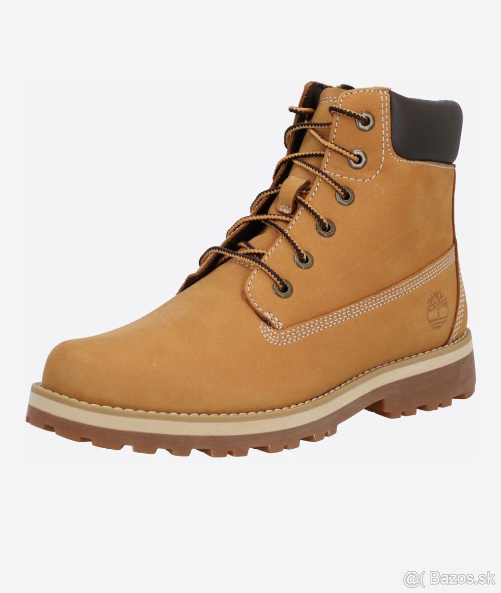 TIMBERLAND Šnurovacie členkové čižmy vo farbe Zlatá Žltá