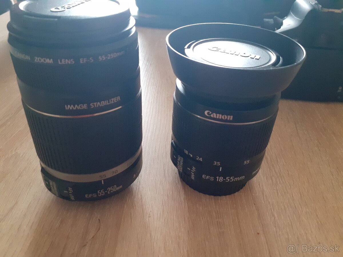 Canon EOS 600D set – 2 objektívy, blesk, brašňa, výbava
