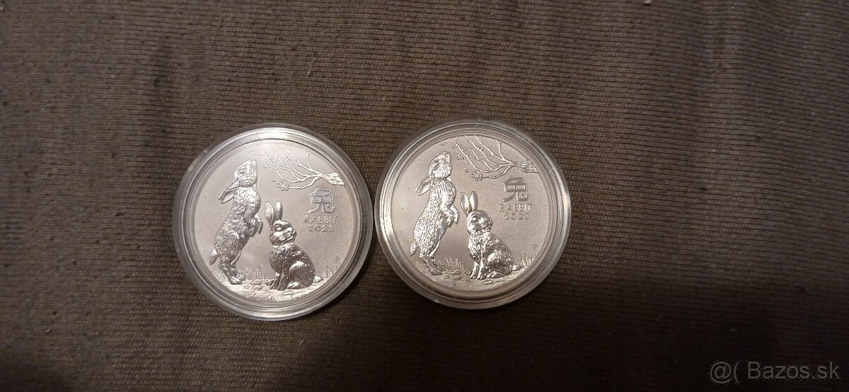 Invwsticne strieborne mince 1/2