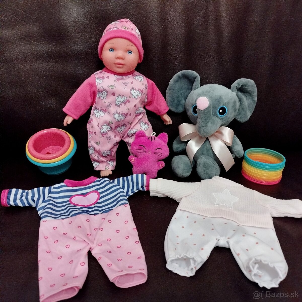Zvuková bábika 30cm a jej hračky