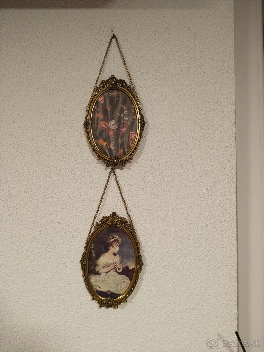 Rámečky oválné mosazné