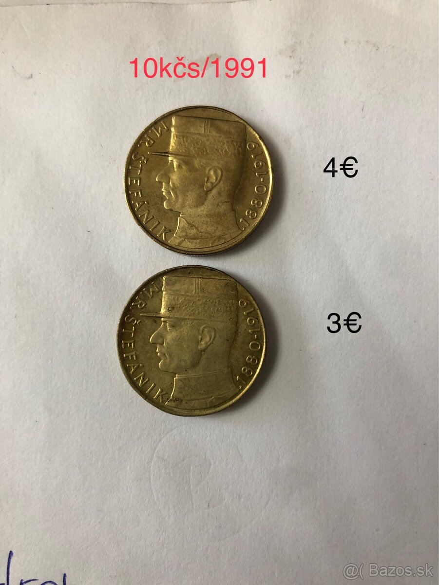 Mince 10kčs