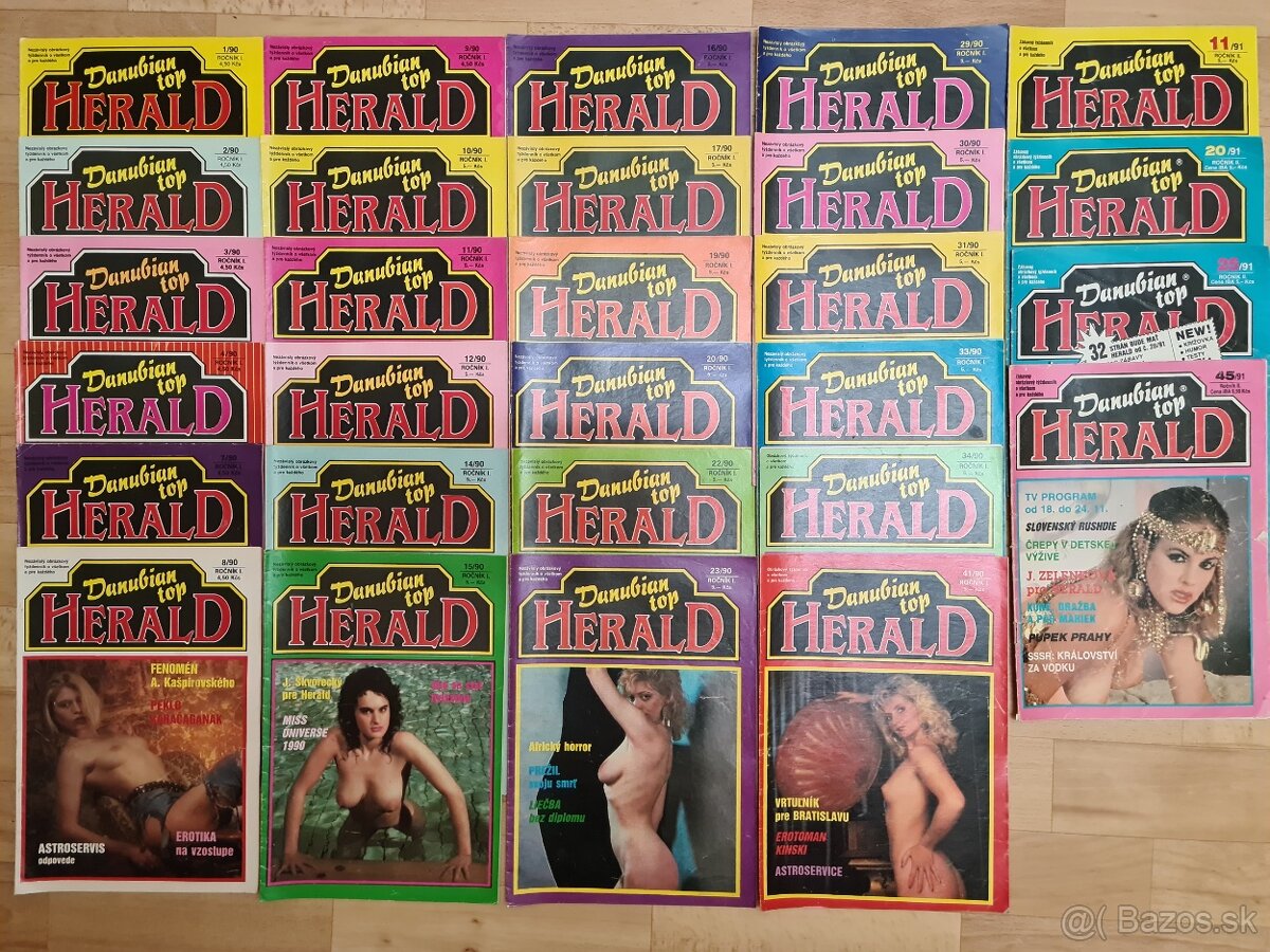 Herald, Tabu, Hustler, fór Men....