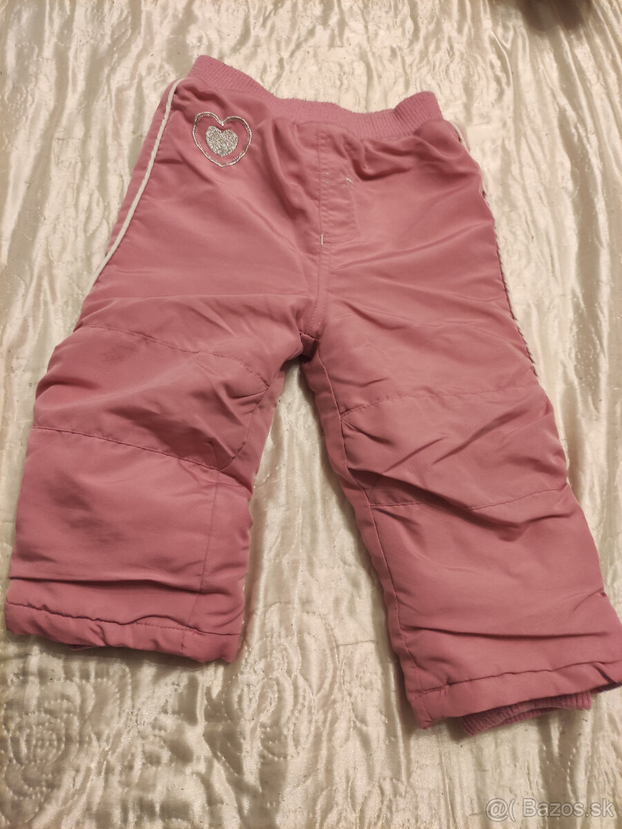 dievčenské termonohavice ružové	12-18m
