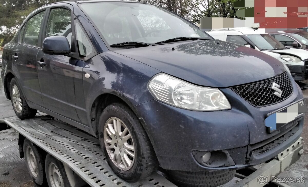 SUZUKI SX4 1.6 2008 predám DVERE sedan, NÁRAZNÍK, MOTOR M16A