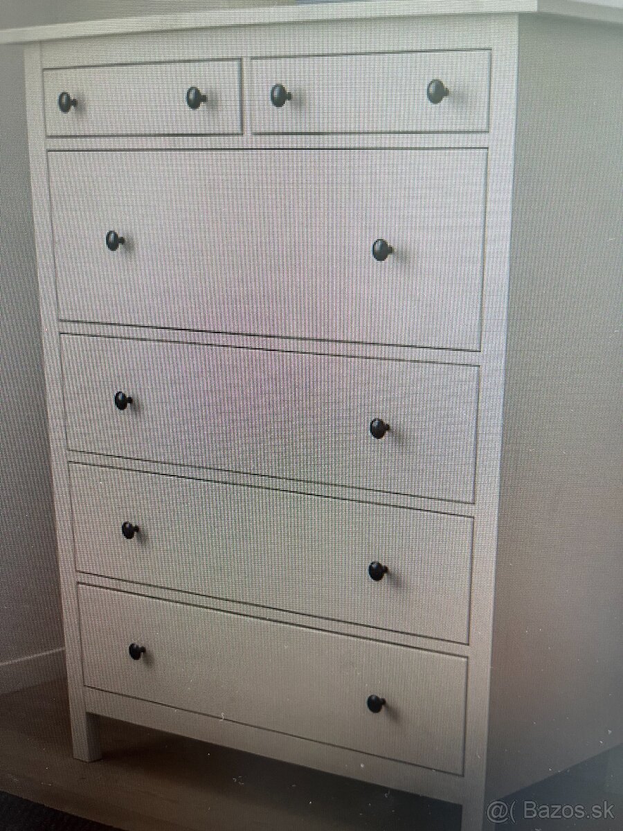 HEMNES IKEA komody, 3 zásuvky, 6 zásuviek, výborný stav