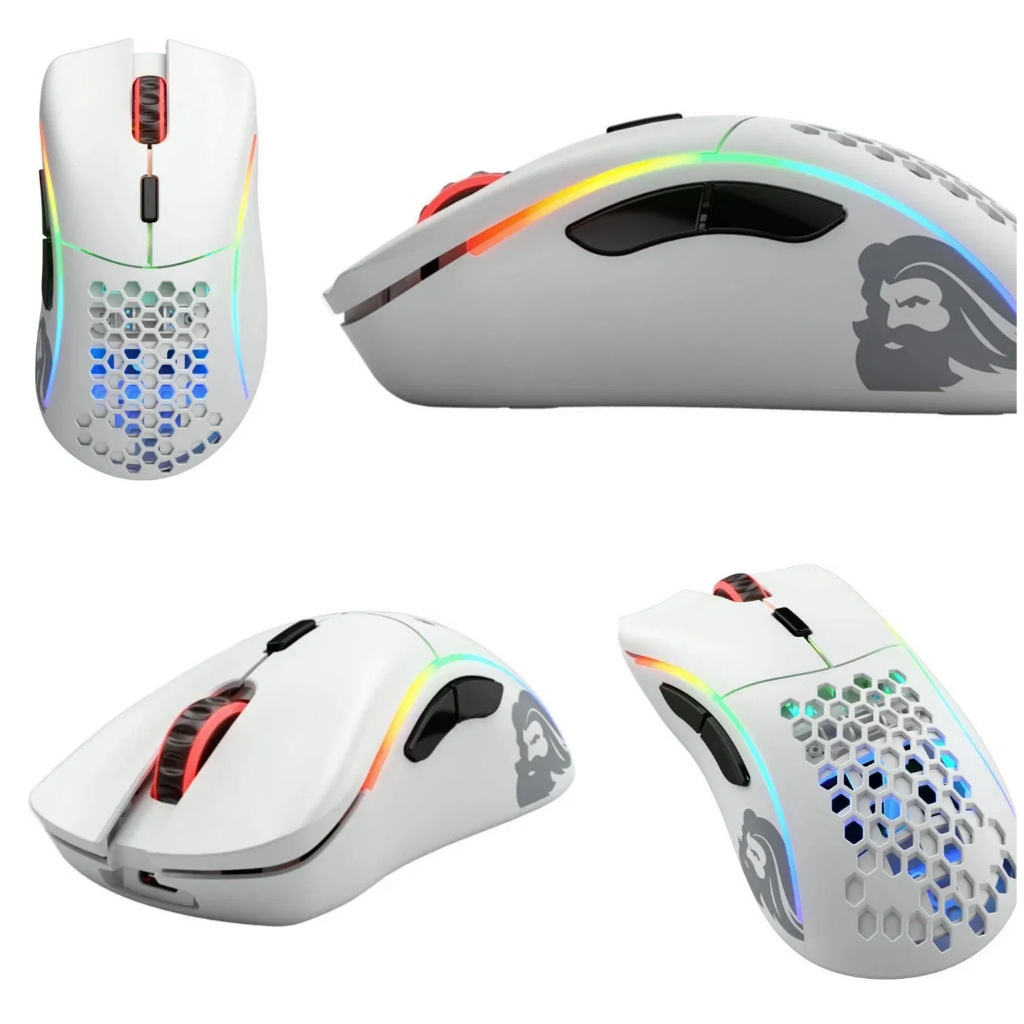 Herná myš Glorious Model D Wireless matná biela NOVÁ