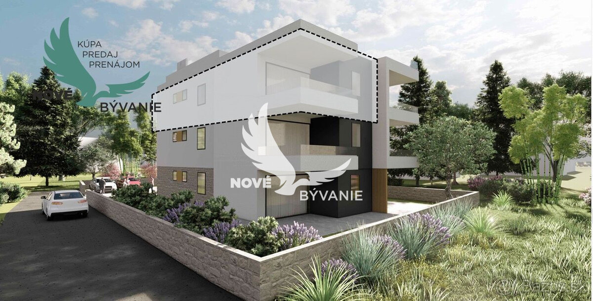Novostavba strešného apartmánu vo výbornej lokalite 70 metro