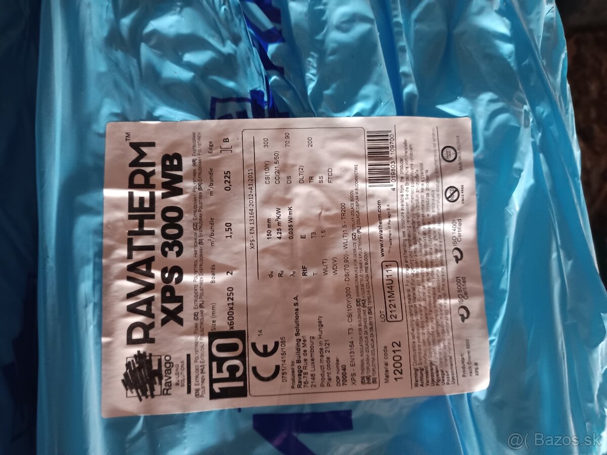 Predám styrodur XPS tabule 150mm