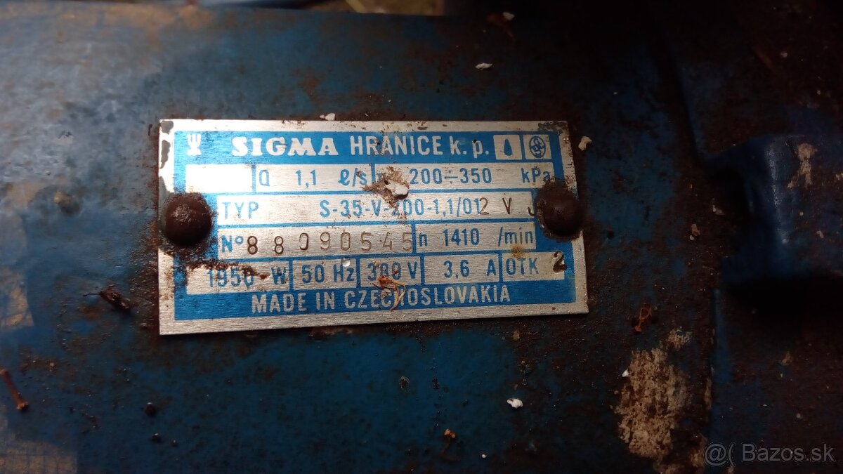 motor , čerpadlo Sigma