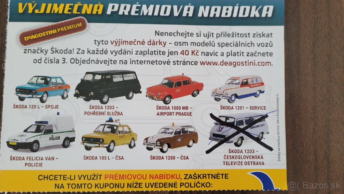 Kupim premiove modely Deagostini