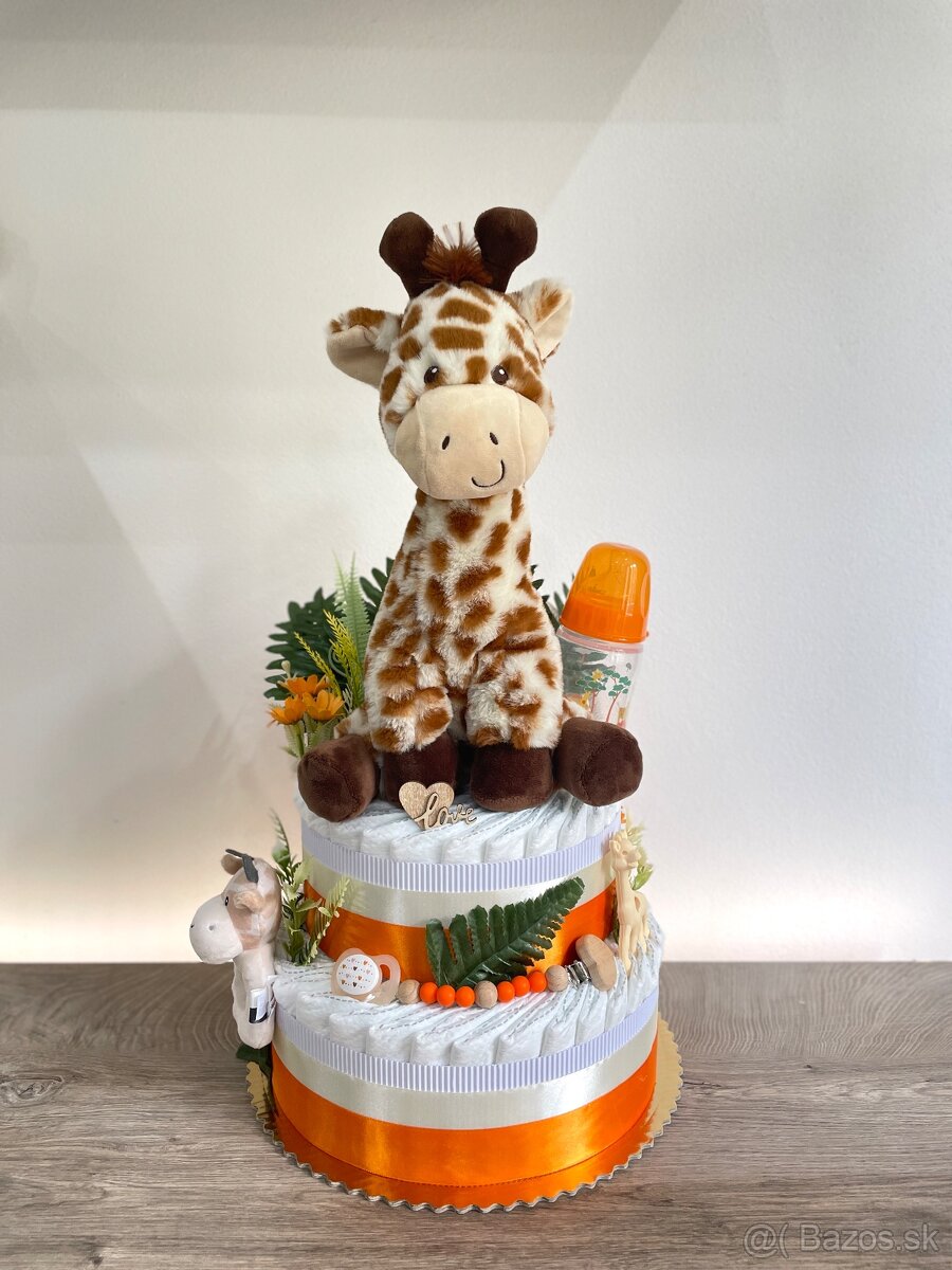 Plienková torta žirafa veľká