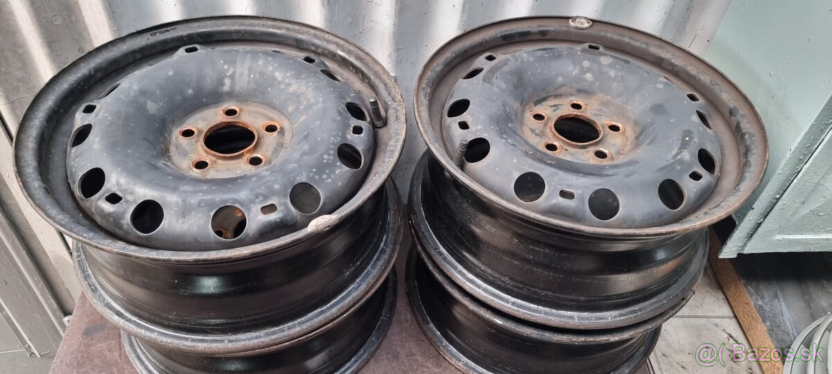Predam plechove disky 5x100 r15 et38 J6