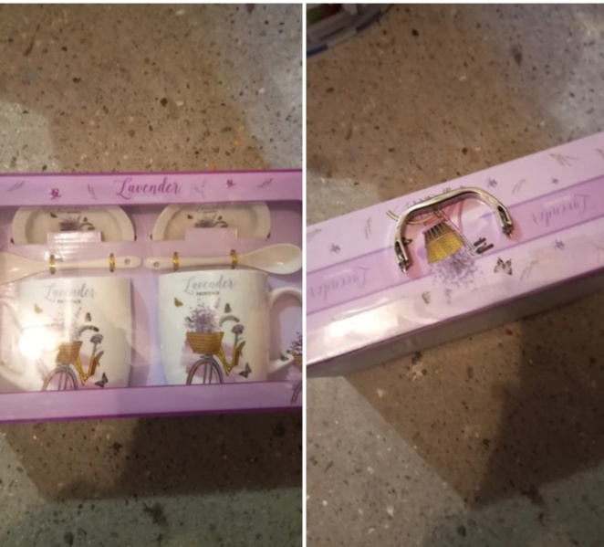 Vintage hrnčeky v kufríku