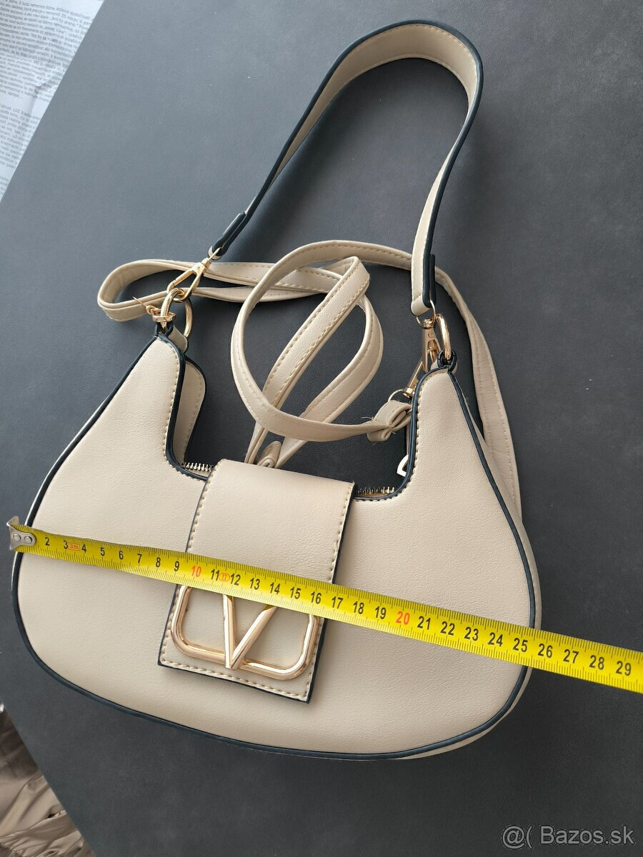 Nová béžová kabelka z Turecka imitácia značky LV, vnútri dve