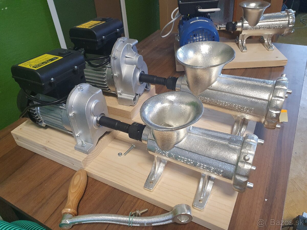 Predám elektrické mlynčeky na mäso a miešačky mäsa