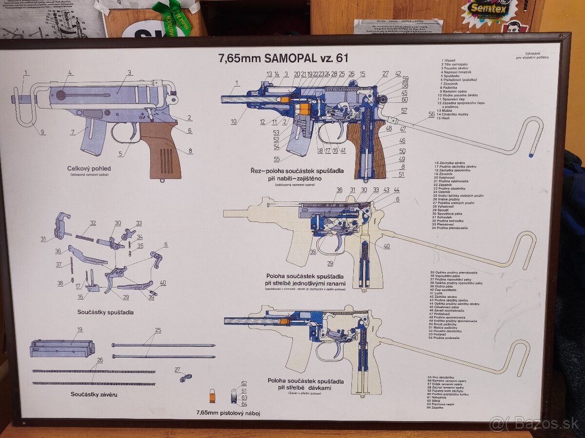 Samopal vz.61 škorpion výučný obraz