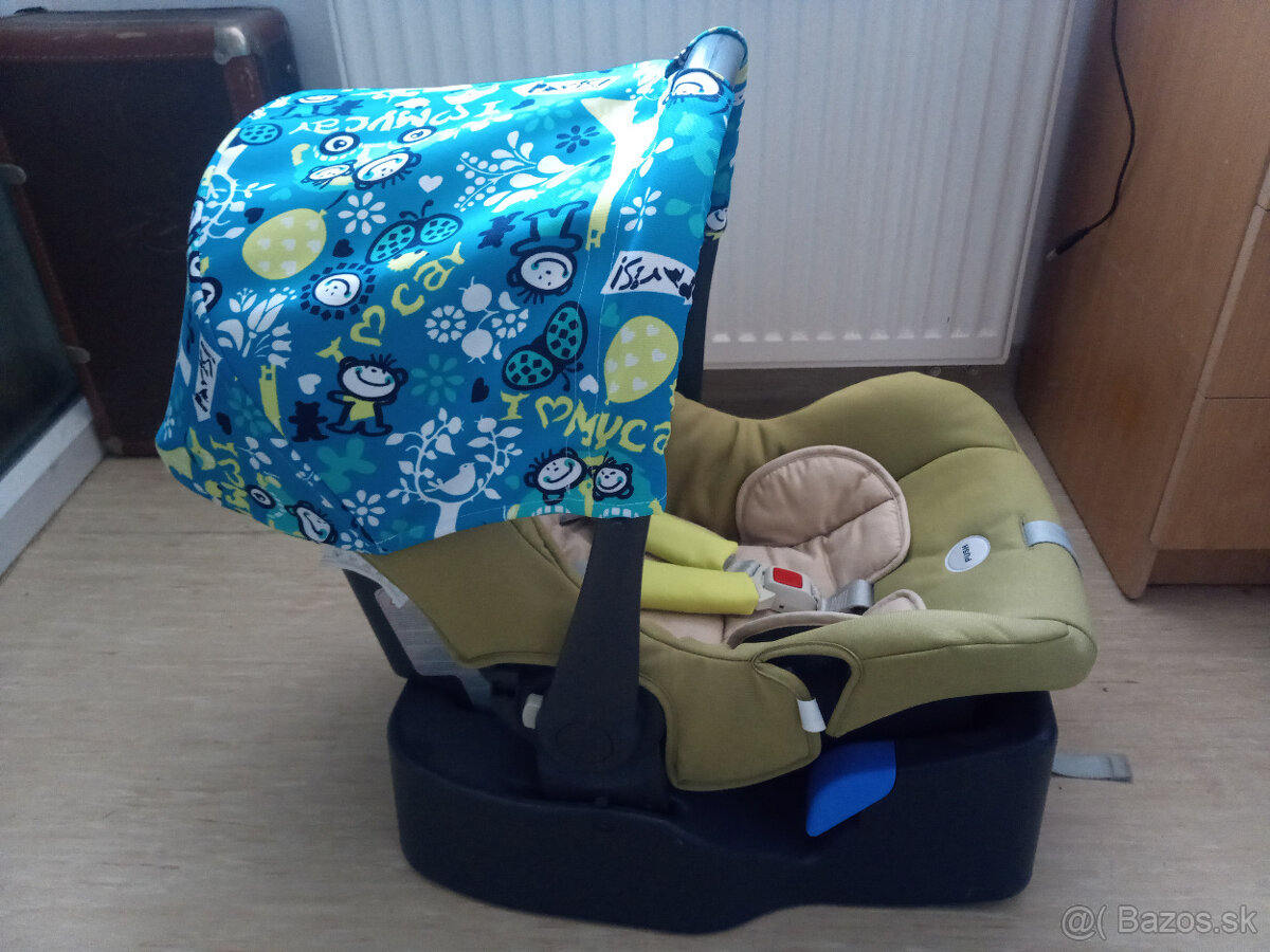 Strieška na autosedačku tyrkysová