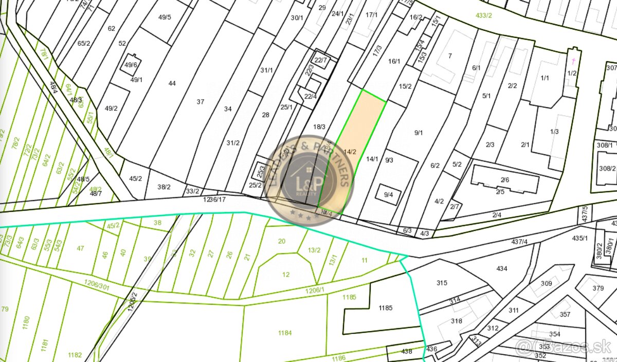 Na predaj stavebný pozemok 1500m2 v Dlhej