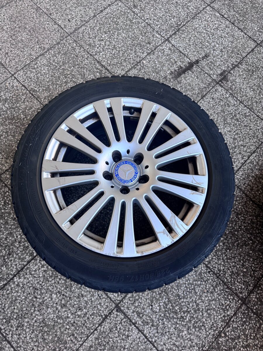 Alu disky zimna sada mercedes 5x112 r17
