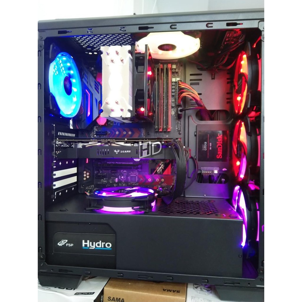 DOBRE Vizerajuci Herny 6 RGB ventilatory a led pasky GTX 960