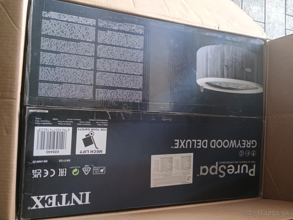 Nafukovacia virivka Intex 28440 Pure Spa Greywood deluxe