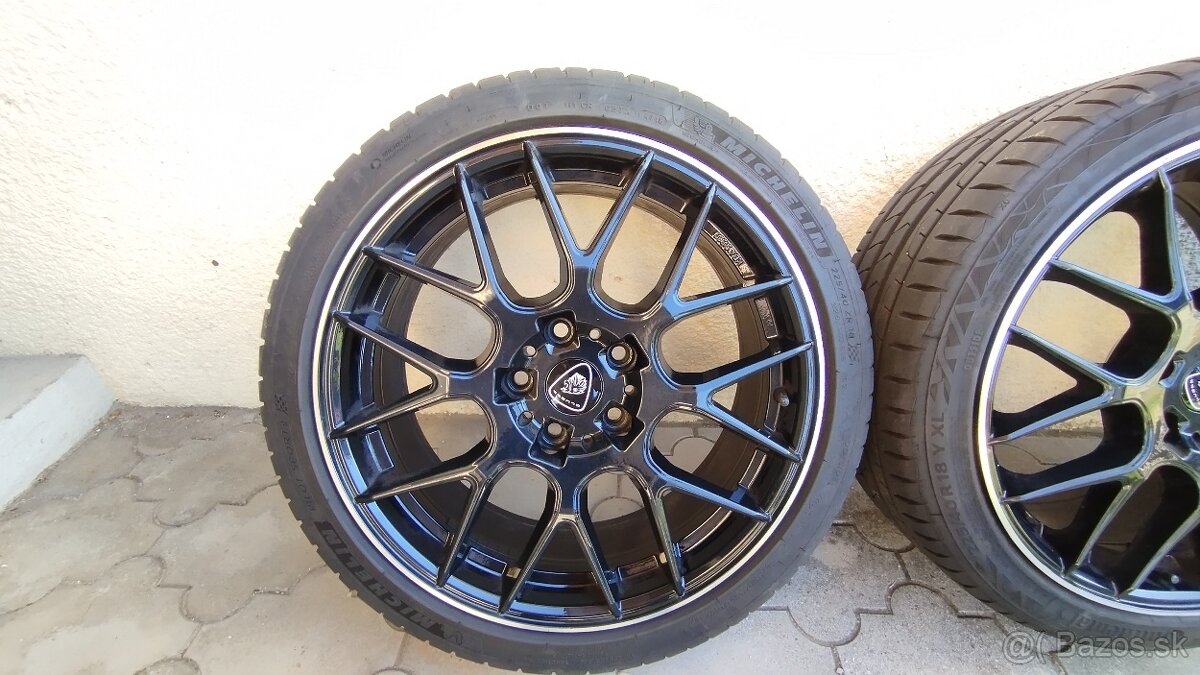Sada elektrónov, 5x112 R18, leto 225/40 R18 Continental