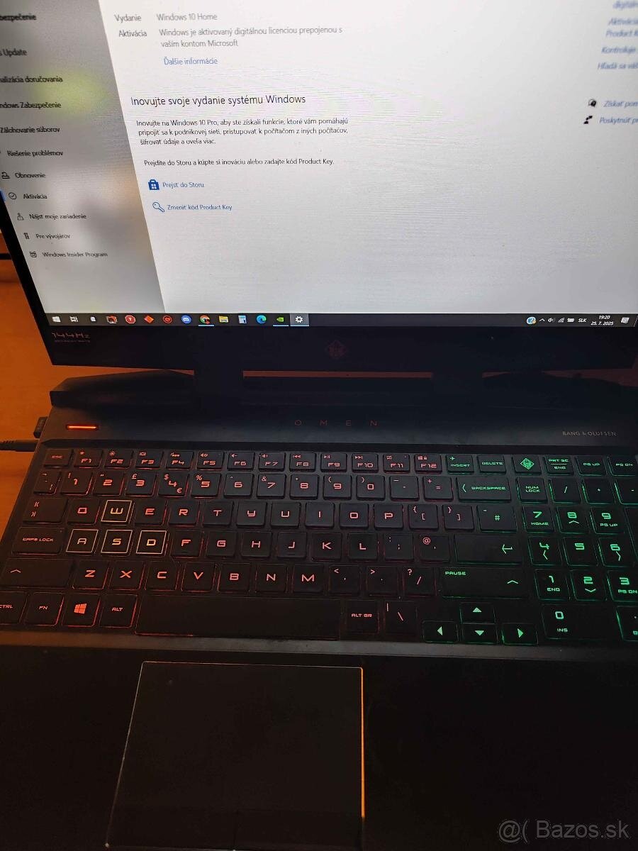 Predám herný notebook HP OMEN 15 (i7-9750H / GTX 1660 Ti 32G