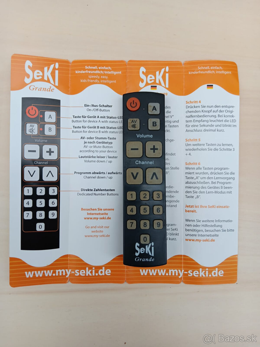 Darujem univerzálny diaľkový ovládač na TV pre seniorov