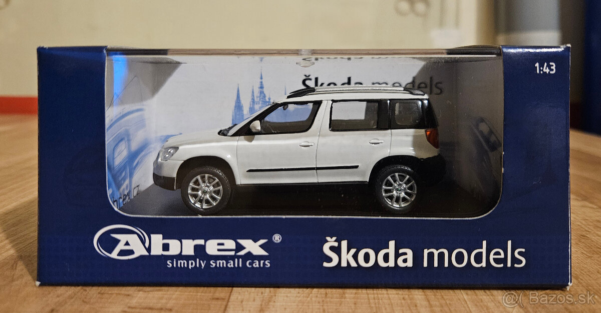 Abrex 1:43 Škoda Yeti bila před FL_1.edice