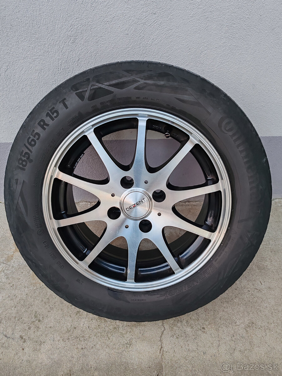 Letná sada Peugeot 207, C3 disk Dezent, Continental