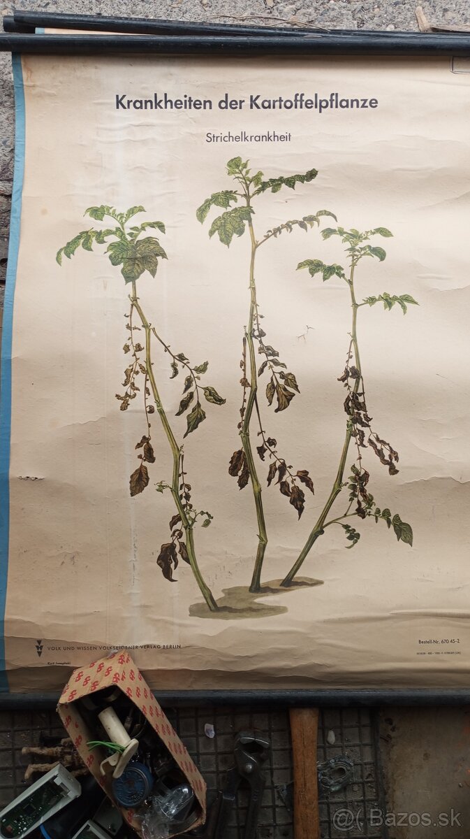 Staré školské tabule.