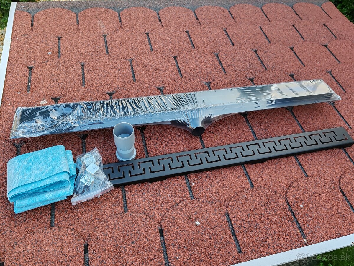 Sprchový žľab čierny