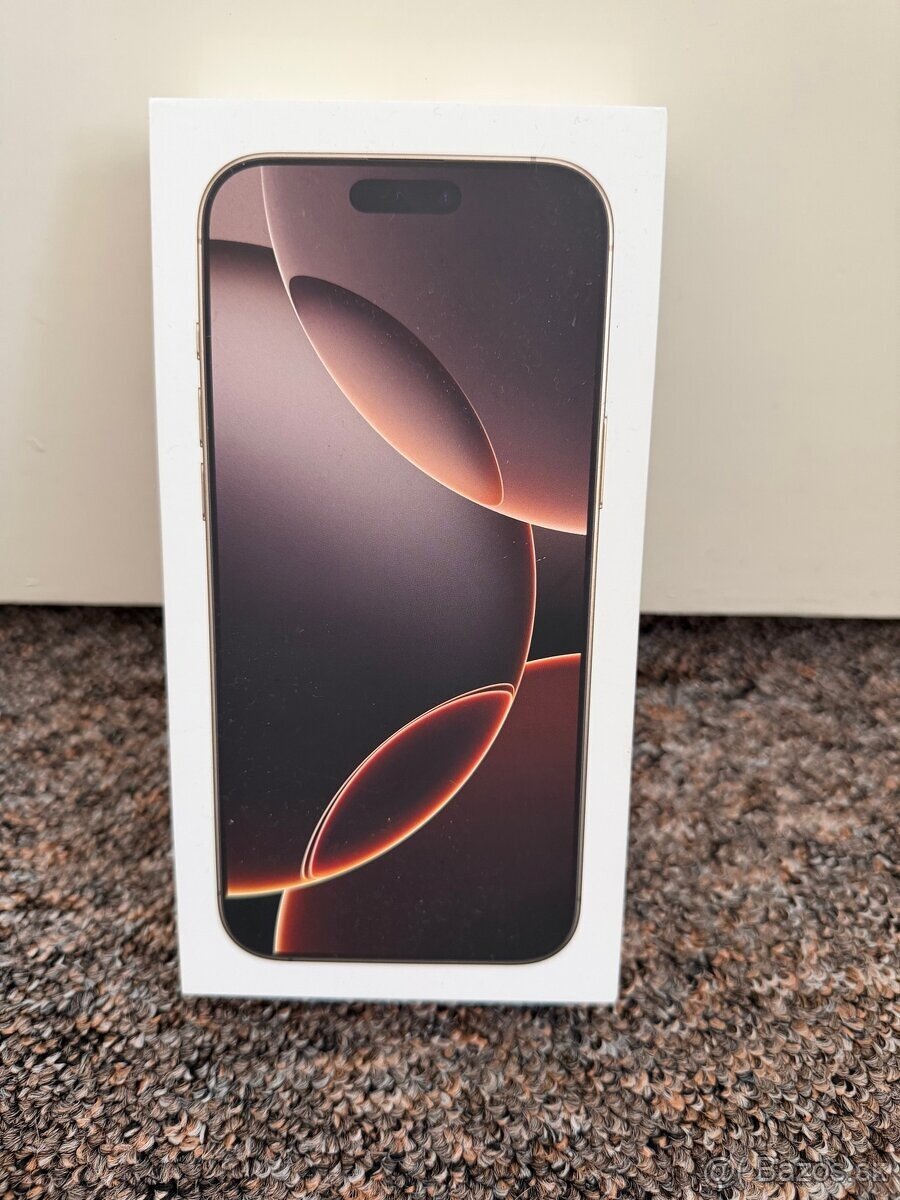 Predám iPhone 16 Pro 256 GB púštny titán Desert Titanium