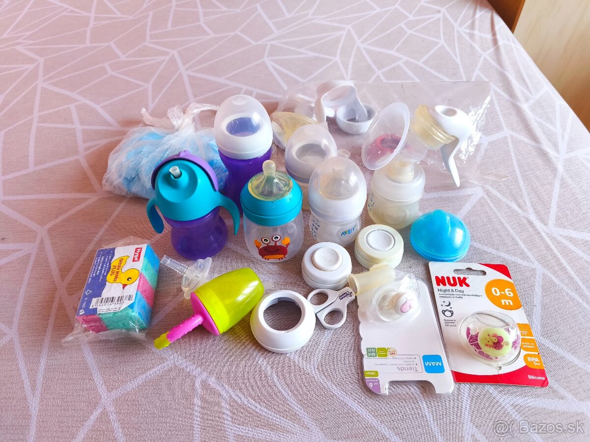 Odsávačka a fľašky Avent
