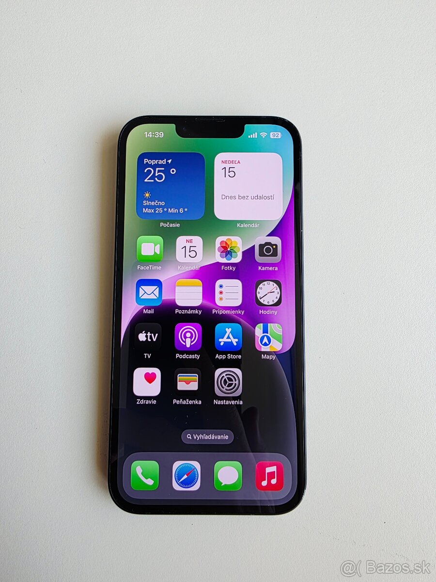 APPLE iPhone 14 128GB Midnight,KAPACITA BATÉRIE 100%