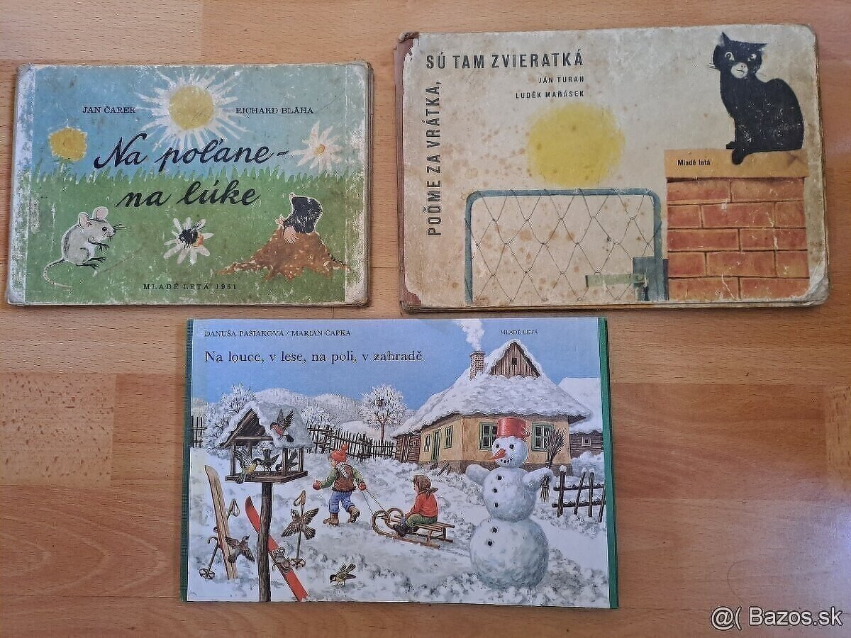 3x Dětská leporela z nakladatelství Mladé letá