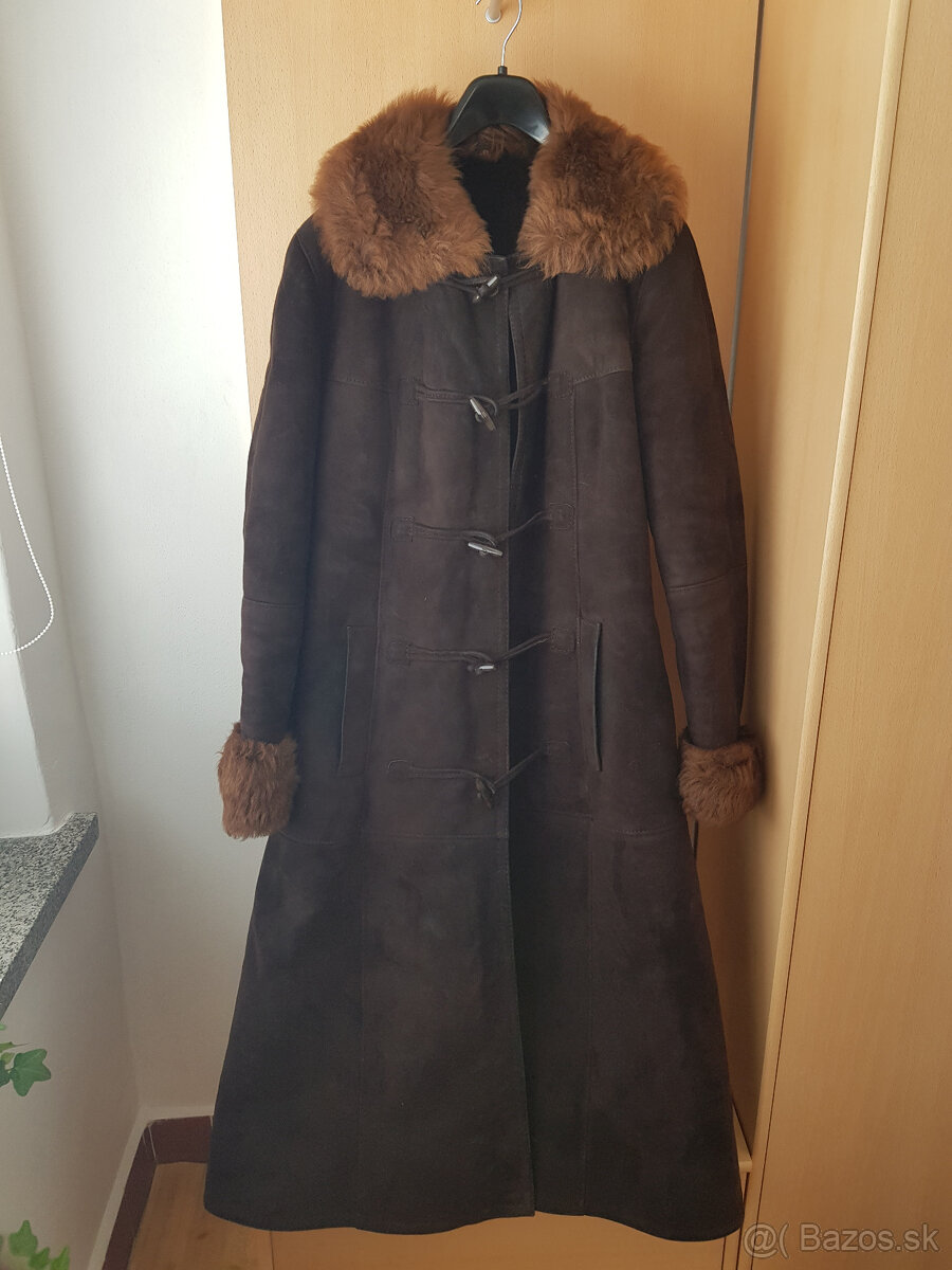 Dámsky dlhý kožuch, veľ. 36