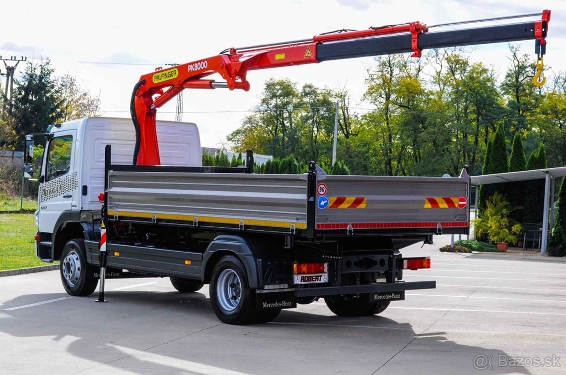 TROJSTRANNÝ SKLÁPAČ + HYDRAULICKÁ RUKA MERCEDES ATEGO 1222