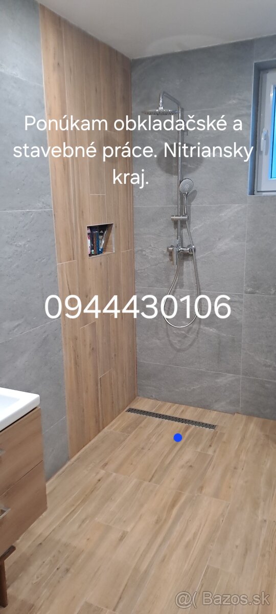Obkladačské práce.