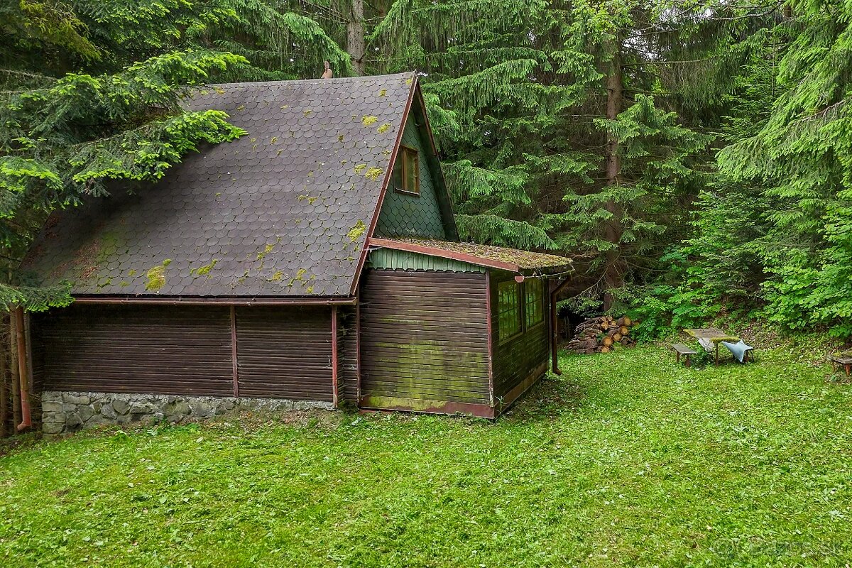 Stýlová retro drevenica s veľkým pozemkom Králiky