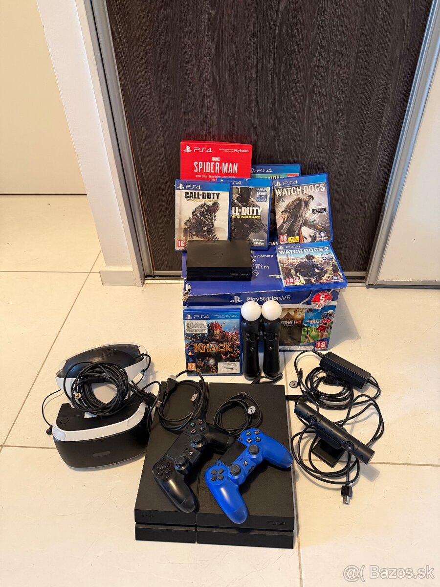 Playstation 4 1Tb + PS VR + hry